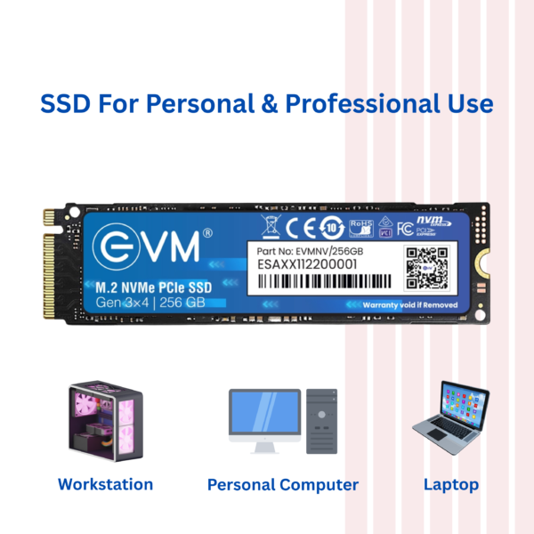 Evm 256GB M.2 NVMe PCIe SSD - Image 3