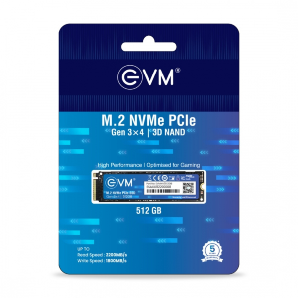 Evm 512GB M.2 NVMe PCIe SSD