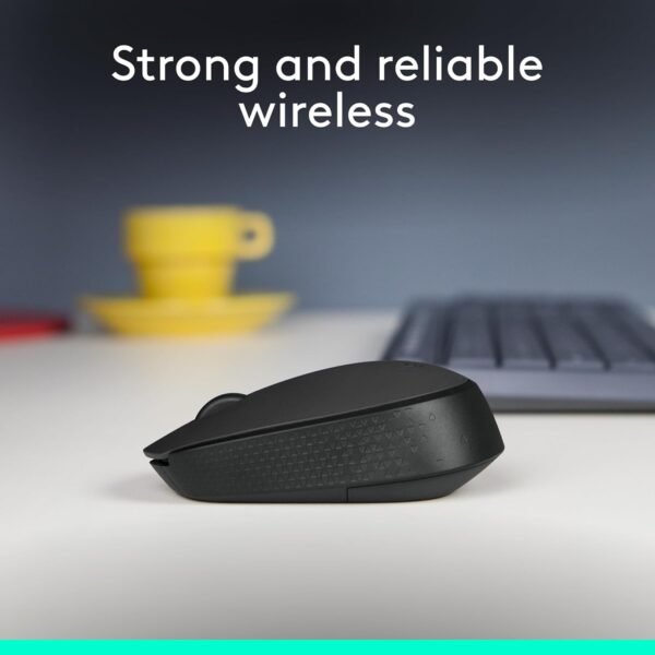 Logitech M170 2. 4GHz Wireless 3-Button Optical Scroll Mouse w/Nano USB Receiver (Black) - Image 6