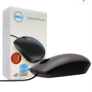 Dell MS116 Wired Optical Mouse, 1000DPI, LED Tracking, Scrolling Wheel, Plug and Play