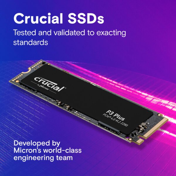 Crucial P3 Plus 500GB PCIe M.2 2280 SSD - Image 3