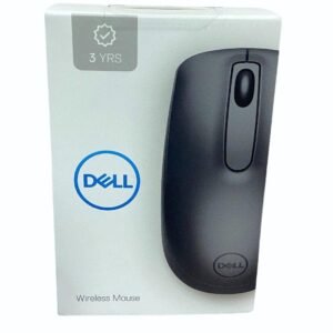 Dell WM118 Wireless Mouse, 1000DPI, 2.4 Ghz with USB Nano Receiver, Optical Tracking, 12-Months Battery Life, Plug and Play, Ambidextrous - Black